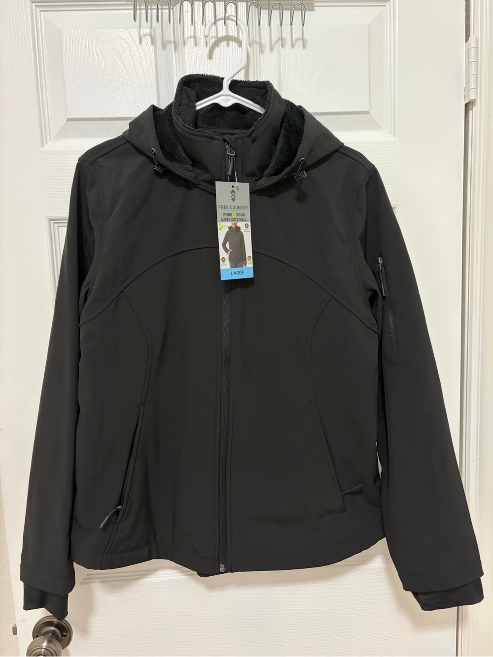 Free Country Women's Black Hooded Jacket